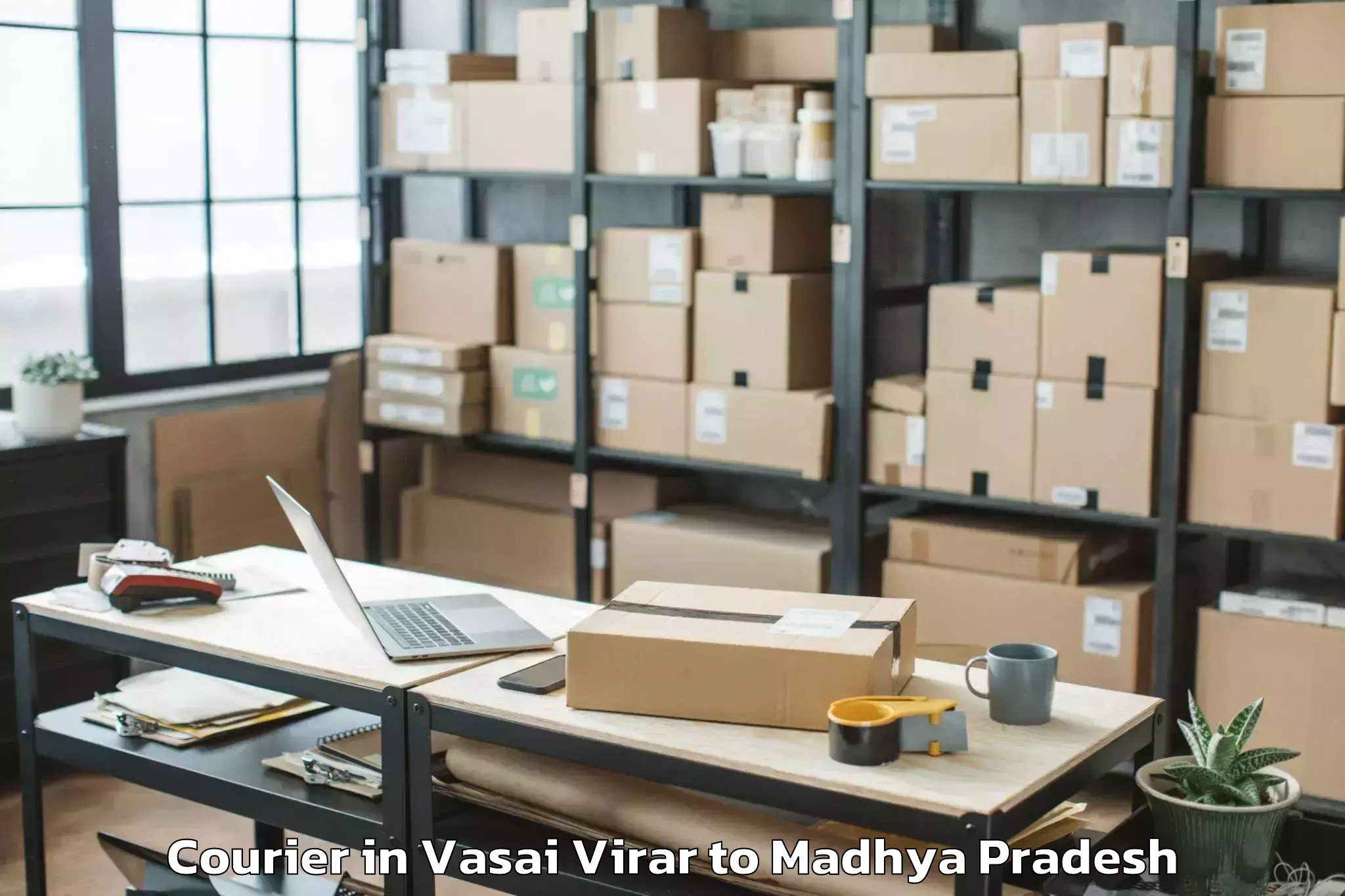 Get Vasai Virar to Ganj Basoda Courier